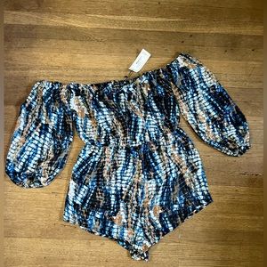 Tie dye beach romper